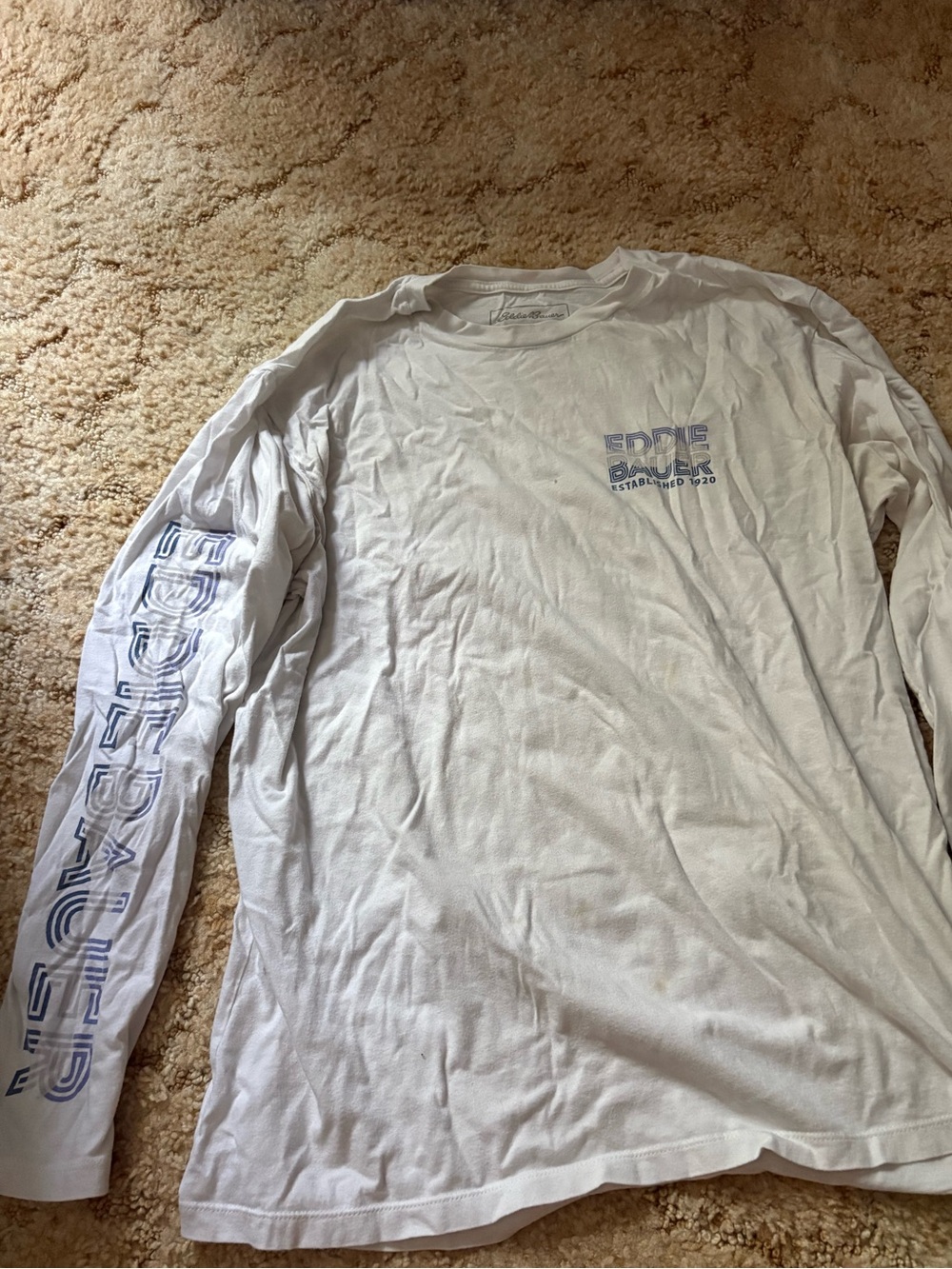 Eddie Bauer White Long-Sleeve Tee